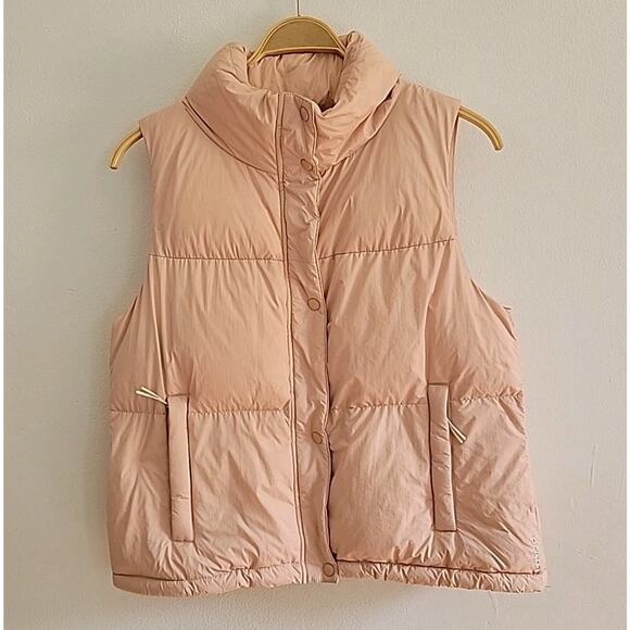 Prana Hellebore Duck Down Full Zip Puffer Vest Pale Pink Outdoor - Picture 1 of 11